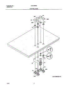 03 - Control Panel parts for Frigidaire Cooktop GLEC36S8ABA from AppliancePartsPros.com
