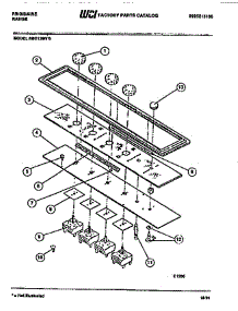 02 - Control Panel parts for Frigidaire Cooktop RBD139NM0 from AppliancePartsPros.com
