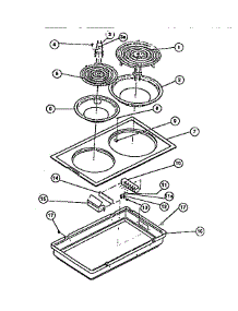 06 - Cook Top parts for Frigidaire Cooktop RBD139NM0 from AppliancePartsPros.com