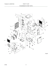03 - Recommended Spare Parts parts for Frigidaire Dehumidifier FDK45P13 from AppliancePartsPros.com