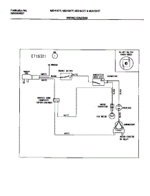 04 - Wiring Diagram parts for Frigidaire Dehumidifier MDH50TF3 from AppliancePartsPros.com