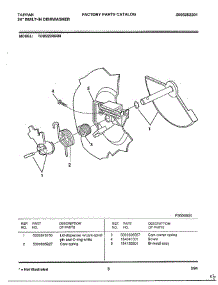 24" Built-In Dishwasher Page 3 parts for Frigidaire Dishwasher 68-1075 from AppliancePartsPros.com