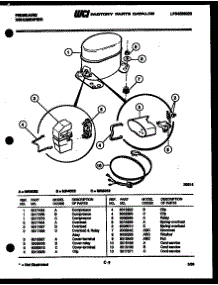 03 - Compressor Parts parts for Frigidaire Dehumidifier MR30E2 from AppliancePartsPros.com
