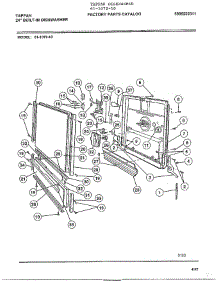24" Built-In Dishwasher parts for Frigidaire Dishwasher 61-1072-10 from AppliancePartsPros.com