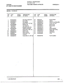 24" Built-In Dishwasher Page 4 parts for Frigidaire Dishwasher 61-1072-10 from AppliancePartsPros.com