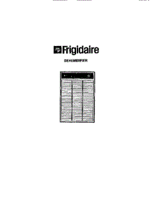 Front Cover parts for Frigidaire Dehumidifier MR50N1 from AppliancePartsPros.com