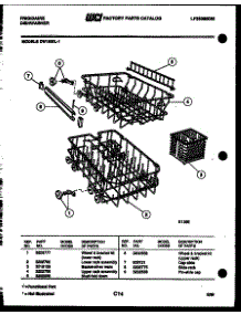 08 - Racks And Trays parts for Frigidaire Dishwasher DW1800LW1 from AppliancePartsPros.com