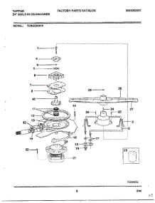 24" Built-In Dishwasher Page 8 parts for Frigidaire Dishwasher 68-1075 from AppliancePartsPros.com