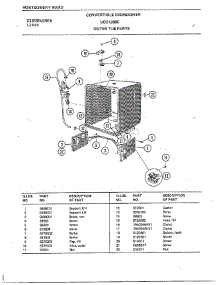 Outer Tub parts for Frigidaire Dishwasher 1266C from AppliancePartsPros.com
