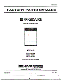 24" Built-In Dishwasher Cover Page parts for Frigidaire Dishwasher 787 from AppliancePartsPros.com