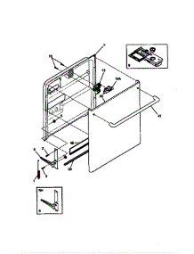 Door parts for Frigidaire Dishwasher BADMODEL1 from AppliancePartsPros.com