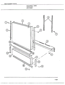 Dishwasher Page 2 parts for Frigidaire Dishwasher 1077B from AppliancePartsPros.com