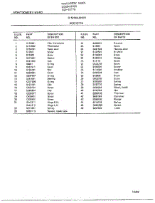 Dishwasher Page 5 parts for Frigidaire Dishwasher 1077B from AppliancePartsPros.com