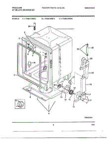 24" Built In Dishwasher Page 5 parts for Frigidaire Dishwasher 787 from AppliancePartsPros.com