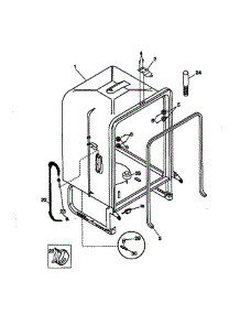 Tub parts for Frigidaire Dishwasher BADMODEL1 from AppliancePartsPros.com