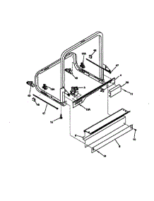 Frame parts for Frigidaire Dishwasher BADMODEL1 from AppliancePartsPros.com