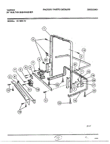Upper Frame Assy parts for Frigidaire Dishwasher 61-1093-10 from AppliancePartsPros.com