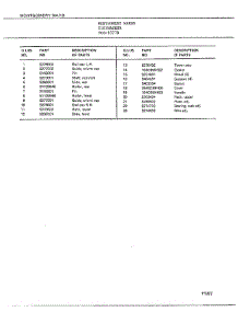Dishwasher Page 11 parts for Frigidaire Dishwasher 1077B from AppliancePartsPros.com