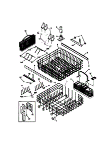 Racks parts for Frigidaire Dishwasher BADMODEL1 from AppliancePartsPros.com