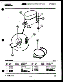 03 - Compressor Parts parts for Frigidaire Dehumidifier MR15F1 from AppliancePartsPros.com
