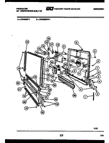 04 - Door Parts parts for Frigidaire Dishwasher DW4600PW1 from AppliancePartsPros.com