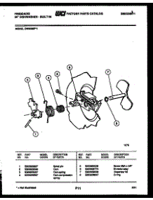 03 - Cam parts for Frigidaire Dishwasher DW3200PW1 from AppliancePartsPros.com