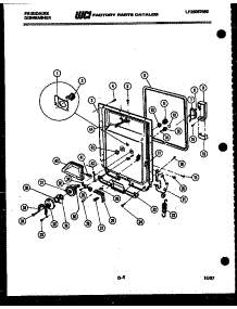 04 - Door Parts parts for Frigidaire Dishwasher DW5500CFW1 from AppliancePartsPros.com