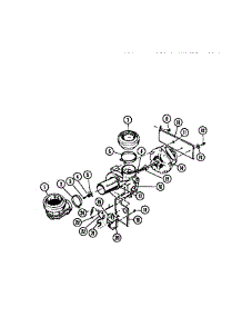 08 - Motor, Pump parts for Frigidaire Dishwasher DW4500FW1 from AppliancePartsPros.com