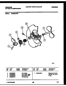 03 - Cam parts for Frigidaire Dishwasher DW6000AWW1 from AppliancePartsPros.com