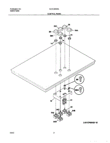 03 - Control Panel parts for Frigidaire Cooktop GLEC36S8ASC from AppliancePartsPros.com