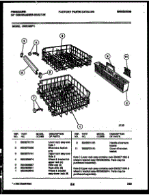 08 - Racks And Trays parts for Frigidaire Dishwasher DW5100PW1 from AppliancePartsPros.com