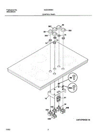 03 - Control Panel parts for Frigidaire Cooktop GLEC36S8CBA from AppliancePartsPros.com