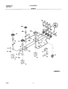 05 - Burner parts for Frigidaire Cooktop PLGC30S8CCA from AppliancePartsPros.com