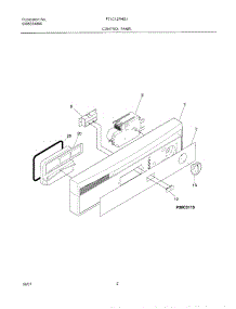 03 - Control Panel parts for Frigidaire Dishwasher F71C12PHS1 from AppliancePartsPros.com
