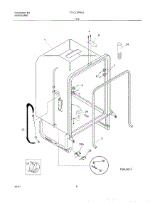 07 - Tub parts for Frigidaire Dishwasher F71C12PHS1 from AppliancePartsPros.com