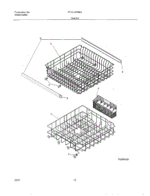 13 - Racks parts for Frigidaire Dishwasher F71C12PHS1 from AppliancePartsPros.com