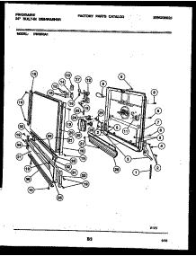 04 - Door Parts parts for Frigidaire Dishwasher DW5000A1 from AppliancePartsPros.com