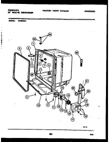 05 - Tub And Frame Parts parts for Frigidaire Dishwasher DW5000A1 from AppliancePartsPros.com