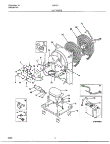 Unit parts for Frigidaire Dehumidifier 93101C from AppliancePartsPros.com