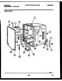 05 - Tub And Frame Parts parts for Frigidaire Dishwasher DB418PW1 from AppliancePartsPros.com