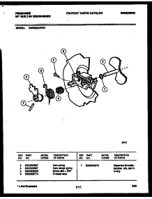 03 - Cam parts for Frigidaire Dishwasher DW9000AWW1 from AppliancePartsPros.com