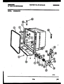 05 - Tub And Frame Parts parts for Frigidaire Dishwasher DW9000AWW1 from AppliancePartsPros.com