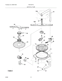 09 - Motor & Pump parts for Frigidaire Dishwasher FDB1051REM2 from AppliancePartsPros.com
