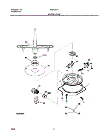 09 - Motor & Pump parts for Frigidaire Dishwasher FDB125RHD3 from AppliancePartsPros.com
