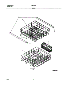 13 - Racks parts for Frigidaire Dishwasher FDB125RHS3 from AppliancePartsPros.com