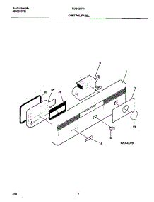 02 - Control Panel parts for Frigidaire Dishwasher FDB125RHD0 from AppliancePartsPros.com