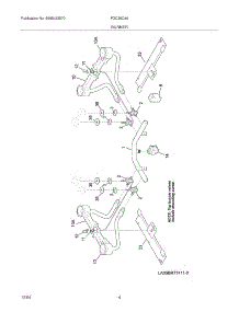 05 - Burner parts for Frigidaire Cooktop FGC36C4AWC from AppliancePartsPros.com