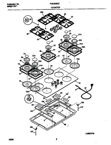 02 - Cooktop parts for Frigidaire Cooktop FGC6X9XECD from AppliancePartsPros.com