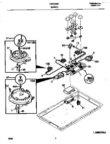 03 - Burner parts for Frigidaire Cooktop FGC6X9XECD from AppliancePartsPros.com