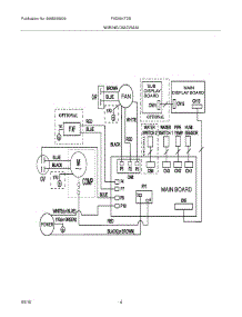 04 - Wiring Diagram parts for Frigidaire Dehumidifier FAD504TDB3 from AppliancePartsPros.com